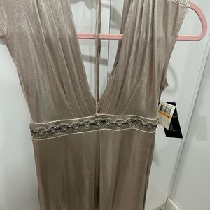 NWT Tempted Cream Satin Top